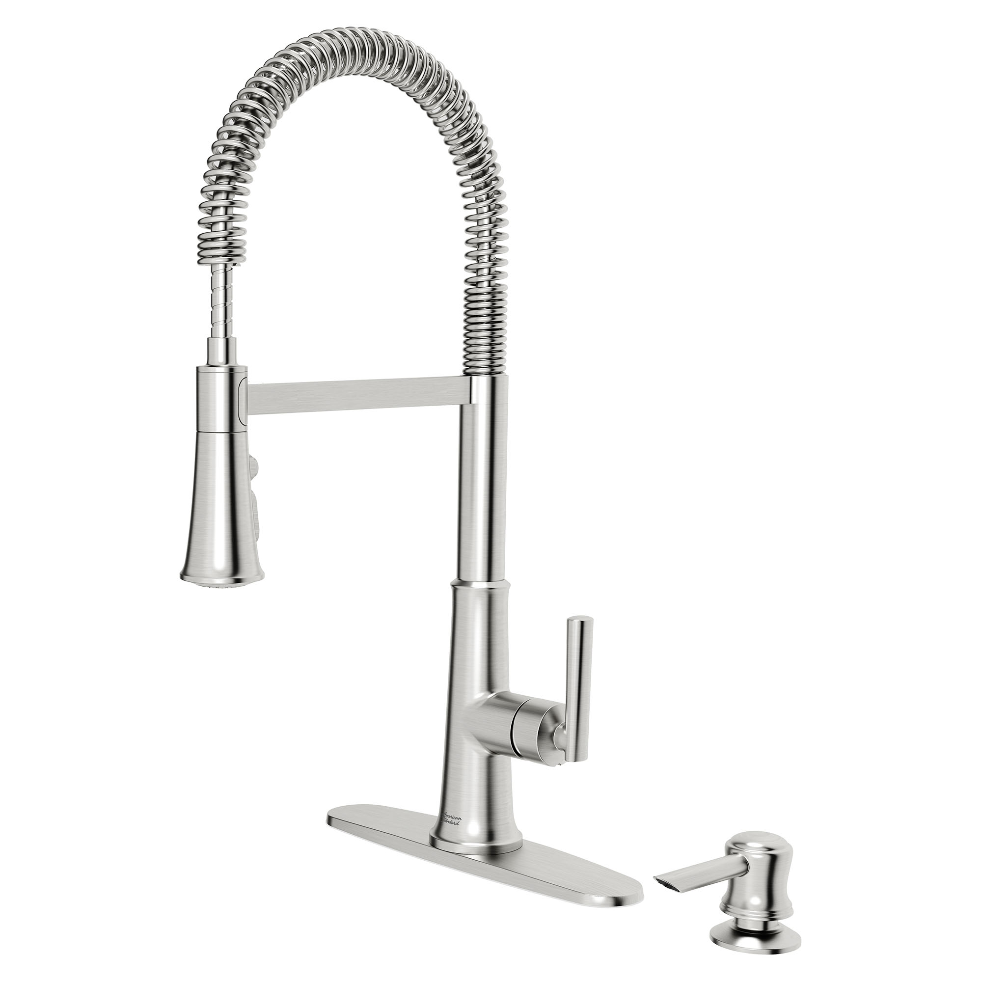 Gladden SemiPro Dual Spray Kitchen Faucet with Deck Plate and Soap Dispenser